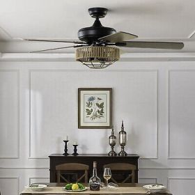 52 Naco 5-Blade LED Ceiling Fan with Remote Control