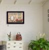 "Country Bath" By Pam Britton; Printed Wall Art; Ready To Hang Framed Poster; Black Frame